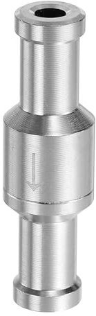 QUARKZMAN Válvula Retención Combustible 10mm (3/8) Para Gasolina Plateado