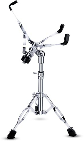 Snare -Drum -Ständer, einstellbare Höhe 15,7 bis 21,7 Zoll doppelt verspätete Stativ -Snare -Ständer für 10 bis 15,7 Zoll Drum angepasst