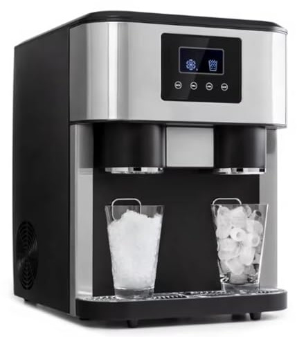 PIDAN TECH Macchina per Il Ghiaccio 18KG/24H, Macchina per Il Ghiaccio Portatile da Bancone con Autopulizia, 16 Cubetti di Ghiaccio a Ciclo, Serbatoio Acqua 1.8L per Casa/Ufficio/Bar Black