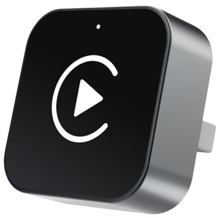Adattatore Wireless 2 in 1 CarPlay, Mini Dongle Convertitore da CarPlay cablato a wireless, Plug & Play per auto con CarPlay cablato