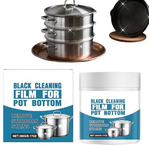 Nettoyant pour acier inoxydable pour appareils ménagers - 260 g - Nettoyant pour de cuisson - Dégraissant pour cuisine - Pâte de polissage haute performance pour cuisinière, four, barbecue