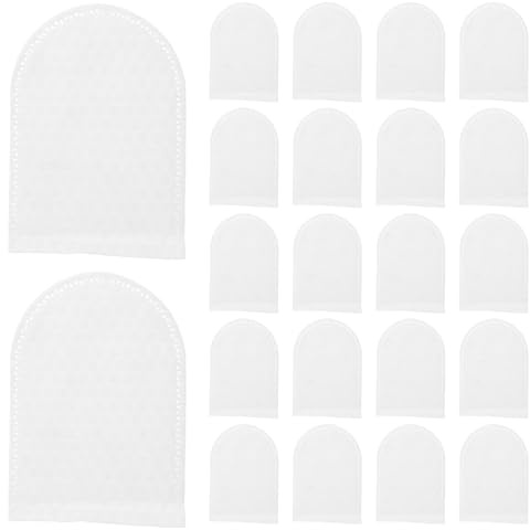 MAGICLULU Dischetti di Cotone Struccanti Riutilizzabili a Forma di U 120 Pezzi Texture Perlata per Massaggio Viso Morbidi e Resistenti Adatti per Rimozione Trucco e Pulizia Orale