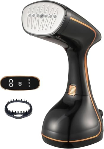 Delectables Clothes Steamer Handheld,Travel Garment Steamer Fabric Wrinkle Removal,20s Fast Heat-up,320ml Water Tank,Portable Steamer for Clothes Home No Ironing Board Needed