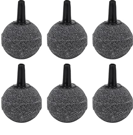 Haofy Aireador de Piedra de Burbujas, 20 Piezas, Material de Duradero, Aumenta los Niveles de Oxígeno para Peceras, Gris, 1,38 Pulgadas/0,98 Pulgadas