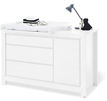 Pinolino 133424X Wickelkommode 'Milk' extrabreit, weiß