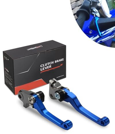 JFG RACING Leve Freno Frizione Moto Pieghevole per YZ125/250 15-25 YZ250F 09-25 YZ125X 17-23 25 YZ250X 16-23 25 YZ426F/450F 09-25 YZ250FX 20-25 YZ450FX 19-25 WR450F 24-25 WR250F 25 Blu