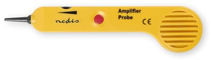 NEDIS PC and Multimedia Cable Tester PC and Multimedia Cable Tester | Tongenerator | LED Anzeige | Kopfhörerverbindung | Batteriebetrieben Gelb, NWTG100YE