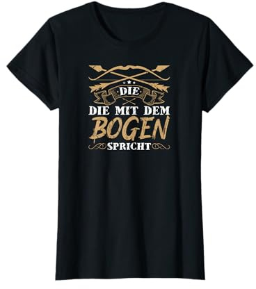 Pfeil und Bogen Zielscheibe Bogenschießen Frauen Bogensport T-Shirt