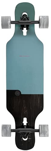 RAM Longboard Komplettboard Holzboard Kinder Erwachsene Deck ABEC-9 Ahorn 34 Blau Petrol Vexo Tourmaline