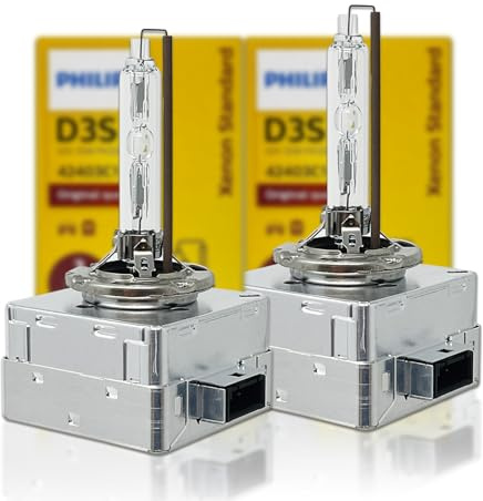 OEM D3S 4300K HID Xenon Auto Headlight bulbs lamps - Replacement for PHILIPS 42403 35W DOT Germany 2-Pack by ALI