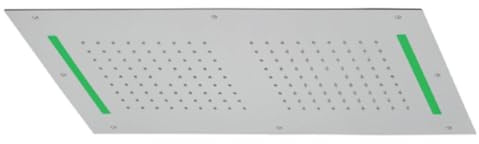 Tubico Wellness soffione ad incasso 500x400 mm in acciaio inox 304L satinato Made in Italy T64396S
