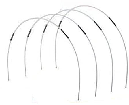 LBONG Gartentunnel Reifen Tunnelbögen Gartenreifen für Reihenabdeckung Bögen für Folientunnel, Tomaten, Erdbeeren,(7mmX0.95m(3.1ft),40pcs)