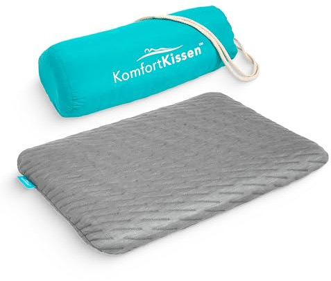 Premium Memory Foam Flaches Kissen für Bauchschläfer - Hochwertiger Komfort, 5 cm Höhe, Bamboo-Bezug