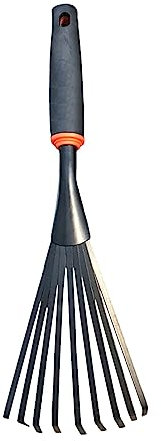 F Fityle Râteau à main de jardin avec poignée ergonomique, petits râteaux à feuilles, idéal pour le jardinage, jardin, balayage, jardin, parterres de fleurs.