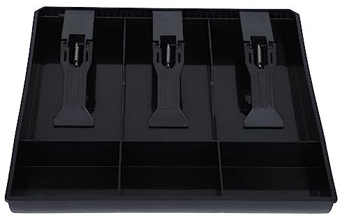 Vassoio per inserto per registratore di cassa, inserto per cassetto per registratore di cassa a forma di durevole per registratore di cassa(Nero)