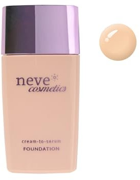 Neve Cosmetics fondotinta liquido Cream-To-Serum, fondotinta multisensoriale elastico e stratificabile a piacere | Medium Warm