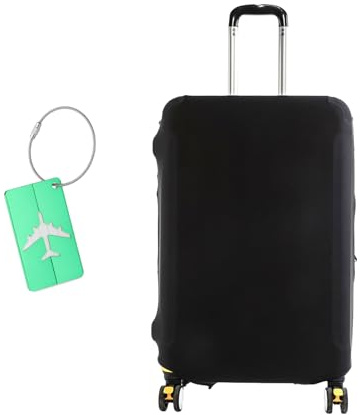 Shengxi Copri Valigia, Coprivaligia Elastica Custodia Protettiva per Bagagliaio per Bagagli Coprivaligia lavabile da 18-32 Pollici Copri Valigia Protezione da Viaggio con 1 Etichetta (M:22-24 Inches)