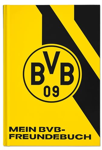 BVB Borussia Dortmund Freundebuch, schwarzgelb, Freundschaftsalbum, Schulkinder, Kindergarten, Jungen & Mädchen