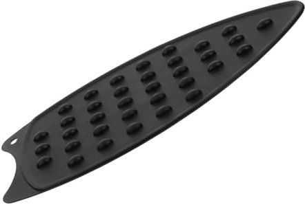 DOITOOL Tappetino Nero in Silicone Resistente al Calore Antiscivolo e Non Deformabile per Asse da Stiro per Ferro da Stiro a Vapore e Uso Domestico