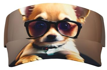 Chihuahua-Hundebrille, Baseball-Sonnenblende, Unisex, Sporthut für Outdoor-Aktivitäten, Golf