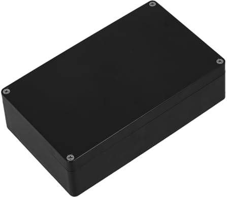 CIYODO Boîte de Jonction Étanche Noire en Plastique Résistant aux Chocs pour Usage Extérieur, Boîtier Électrique Compact Couvercle Protecteur