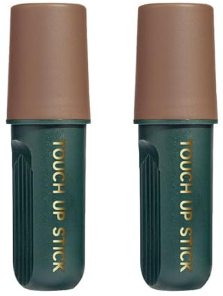 Stick De Retouche De Racines Quick Cover, Stick De Coloration Waterproof, Retouche Cheveux Gris Pour Une Couverture Rapide, Pour Femmes Et Hommes, Format Voyage (Brown-2PC)