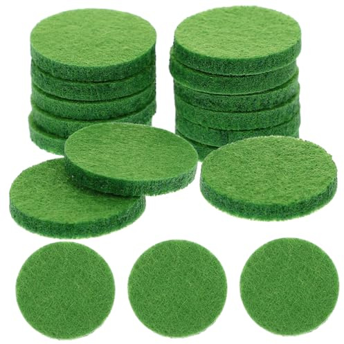 FUTUREORYY Ätherische Ölpads Grün aus Baumwolle 200 Stück Aromapads zum Ersetzen Kompakt Modisch für Ätherische Öl Diffusoranhänger bei Verschiedenen Anlässen