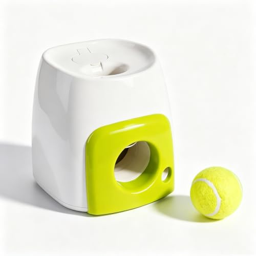Automatic Dog Ball Launcher for Dogs, Interactive Food Reward Ball for Dogs | Motor-Free Self-Play Chew Toy for Boredom Relief, Teething & Mental Enrichment