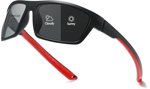 Myiaur Fahrradbrille Selbsttönend Herren Polarisierte Sportbrille Photochrome Sonnenbrille mit UV400 für Radfahren, Laufen & Outdoor