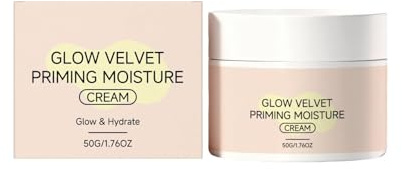 Glow Velvet Priming Moisture Cream,Pore Blurring and Makeup Gripping Primer, Creates Perfect Base Makeup,Nourishing,For All Skin Types