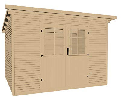 weka Gartenhaus 218 Gr. 1, 28 mm, Flachdach mit wekaLine, natur, ET