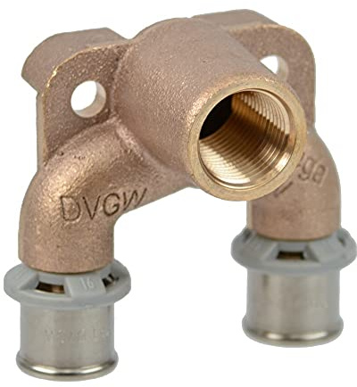 Viega Sanfix P-Doppelwandscheibe, 20 mm x 1/2 IG x 20 mm