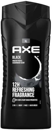 6x Axe Duschgel 3in1 (für Körper,Gesicht,Haar) - Black - 400ml