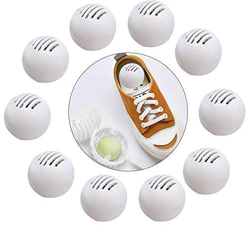 Peedeu Schuh-Desodorierbälle (10 Bälle enthalten), Schuh-Deo für Sneaker, Spind, Turnbeutel, Zuhause, Büro und Autos, frische Luft, natürliches fruchtiges Aroma