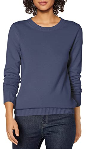 Amazon Essentials Pull À Col Rond 100% Coton (Disponible en Grande Taille) Femme