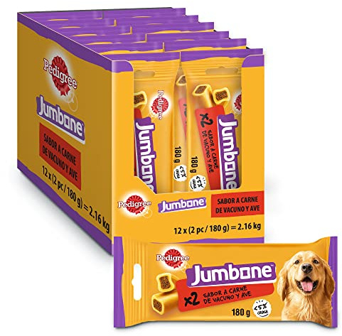 Pedigree Jumbone Hundben för nötkött och fågel (förpackning med 12 x 2 st)