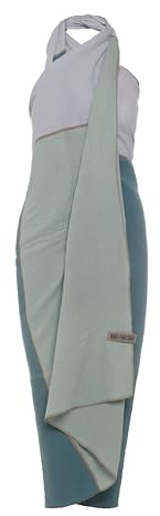 Knit Factory - Fay Sarong/Pareo - XL Sjal - Strandhandduk - Stone Green/Vintage Green - 180x130 cm