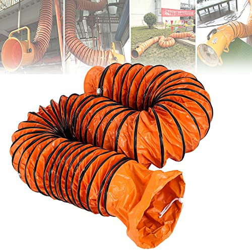 XYEJL 5M Flexschlauch Lüftungsschlauch Abluftschlauch,PVC Flexrohr Durchmesser15cm/20cm/25cm/30cm/35cm/40cm für Badezimmer Küche Hydroponik HVAC Lüftung,5M-diam:15cm