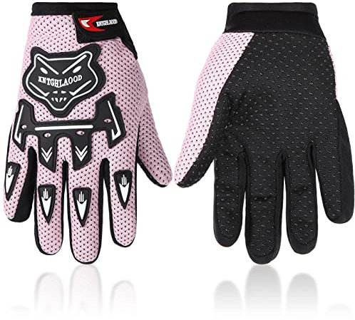 Frienda Gants de Sports d'hiver pour Enfants - Course, Motocross, Équitation, Vélo, Cyclisme, Randonnée (Rose)