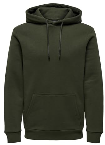 Only & Sons mäns On⤞es Life Hoodie Sweat Noos Sweatshirt med huva, Rosin, M
