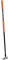 BLACK+DECKER Gartenrechen mit 4 Zinken - 148 x 12 x 10 cm - Karbonstahl, Glasfaser und PVC - Orange/Schwarz