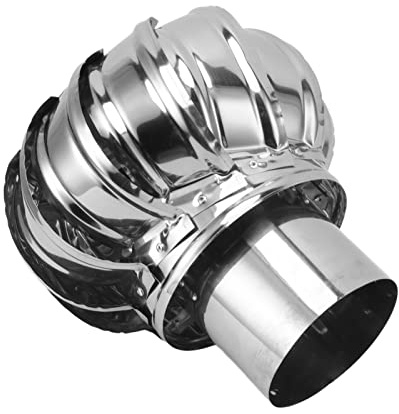 TOPINCN Stainless Steel Pipefit Roof, Roof Vents Vents Ventilating Fan Wind Turbines Air Vent Attic Ventilator Rotating Chimney Cowl Cap Roof Vents for Houses Factory Attic Farm
