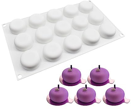 Silicone Mold Chocolate Decorating Mould DIY Cake Mousse Molds Baking Accessories Reusable Tools (Oval E_11.72 X6.8 X0.8inch)