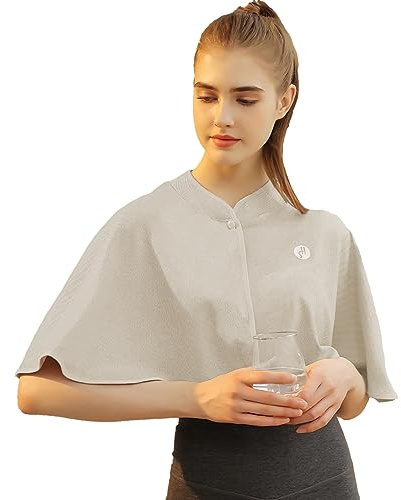 SJTJSPX Schulterumhang, warm, aus dünnem Plüsch, Schulterwärmer, Winter, Herbst, Wärmekissen, Schal, Schulterschutz für ältere Menschen, Damen, geschichtet, Schal, Decke, Schulterheizung