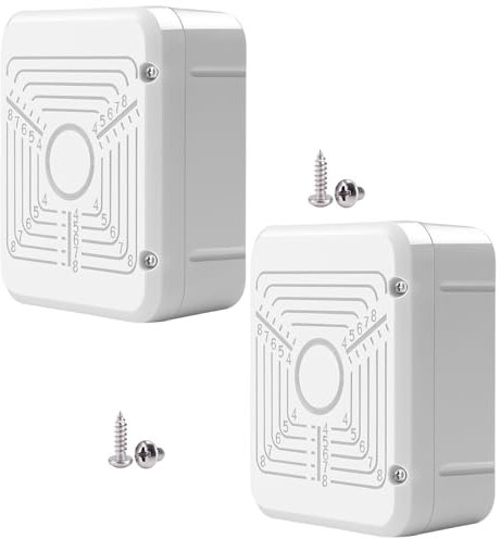 CTXSumTec 2-Pack 4.5 Square Security Camera Junction Box Mouting Bracket, Universal Junction Outlet Box Mount Hide Cable Junction Box for CCTV Surveillance Camera Bullet Dome Camera