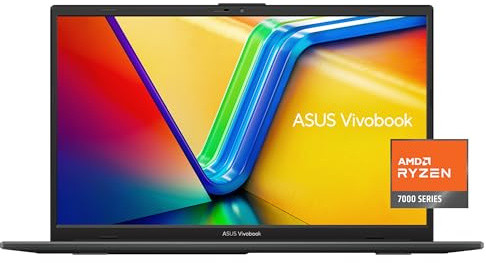 ASUS Vivobook Go Laptop de 15.6 pulgadas, AMD Ryzen 3 7320U, 8GB, 128GB, Windows 11 Home en modo S, negro mezclado, E1504FA-AS33