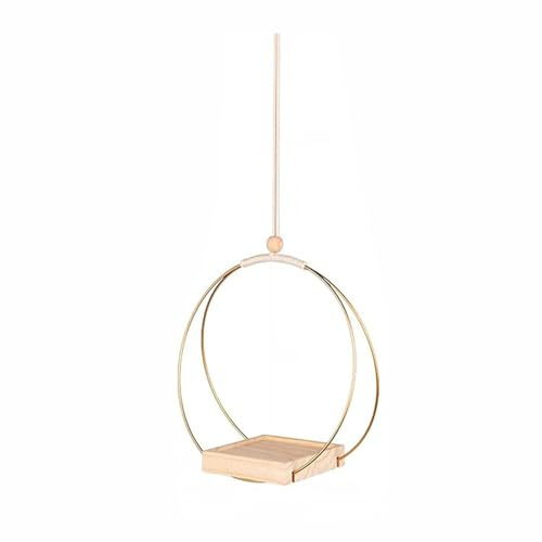 Blanketswarm Plant Hangers Indoor with Wood Base,Hanging Window Planter Boho Macrame Hanging Plant Holders for Indoor Outdoor Window Wall Ceiling Home Decoration,Pot & Plant Not Included(black 1pcs)