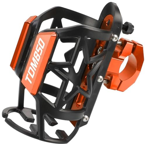 Motorrad Getränke Wasser Flaschenhalter Getränkehalter Ständer Halterung Für Y&amaha TDM850 TDM 850 1991 1992 1993 1994 1995 1996 1997 1998 1999 2000 2001 02 (Color : TDM850 Orange)