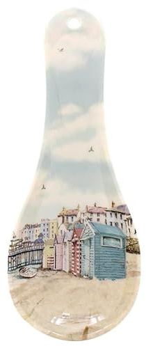 The Leonardo Collection Sandy Bay Spoon Rest for Kitchen & Home | Lovely Spoon Holder for Kitchen Accessories | Designed By Macneil Studios | Heat Resistant Spoon Rest for All Types of Spoons
