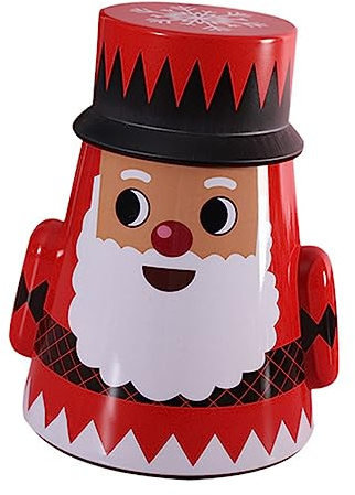 Anneome Caja De Hojalata De Papá Noel Caja De Hierro Para Dulces Para Guardar Té y Galletas Para Decorar La Mesa Familiar Navidad